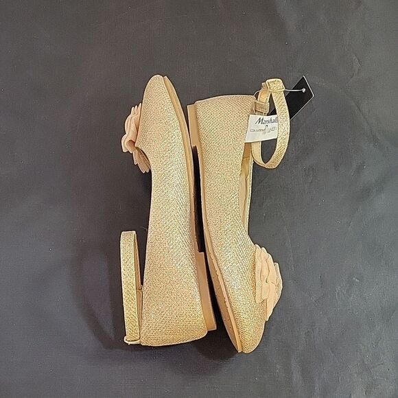 BRAND NEW TAHARI MARY BOWKNOT DESIGN ANKLE STRAP GLITTER EMBROIDERY SHOE - Picture 7 of 14